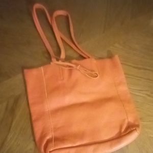 Orange tote bag